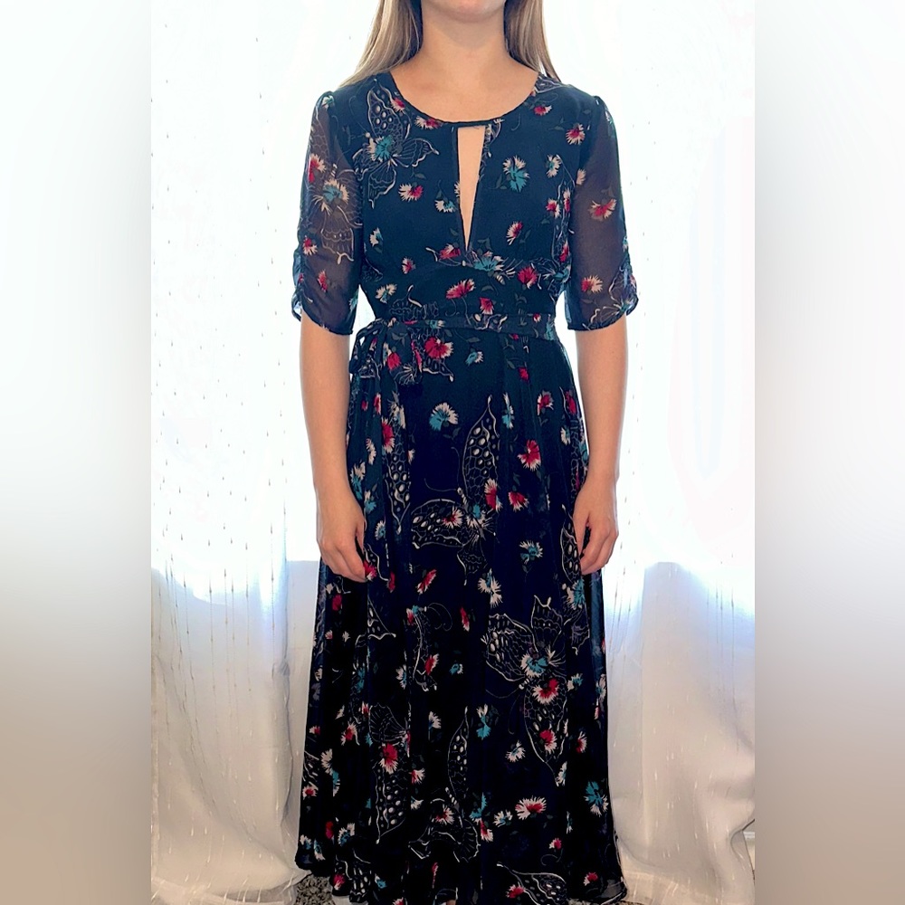 Free People long floral dress (size 4)